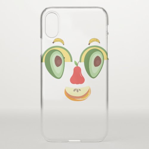 face full of natural expressions of happiness iPhone XS case