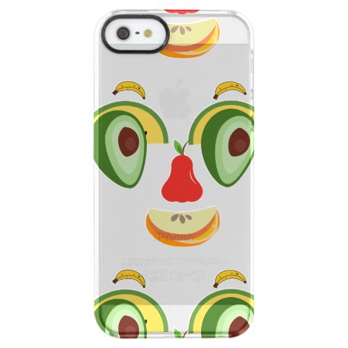 face full of natural expressions of happiness  clear iPhone SE55s case