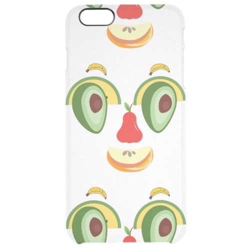  face full of natural expressions of happiness  clear iPhone 6 plus case