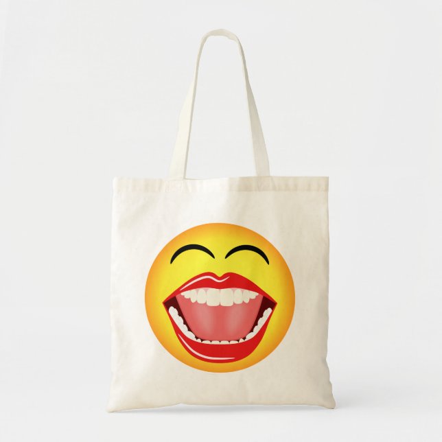 Face Fun Humor Funny Budget Tote Bags (Front)