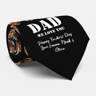 Face Funny Father's Day photo collage Neck Tie