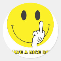 face giving the finger