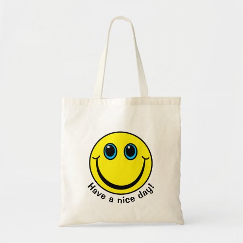 Face Have a nice day Tote Bag