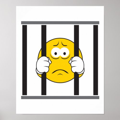 Face in Jail Poster