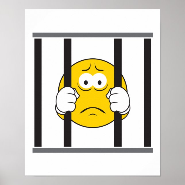 Face in Jail Poster (Front)