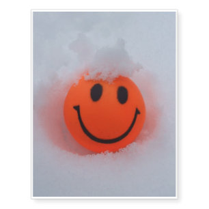 Face in Snow Temporary Tattoos