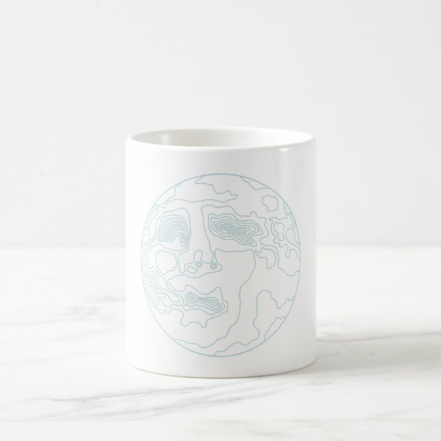face in the moon coffee mug (Center)