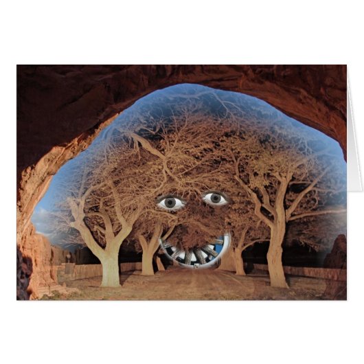 FACE IN THE TREES CARDS (Front Horizontal)