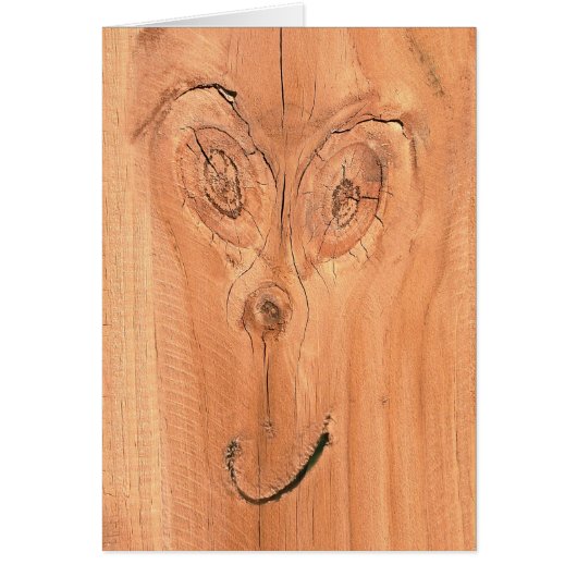 Face in the wood cards (Front)