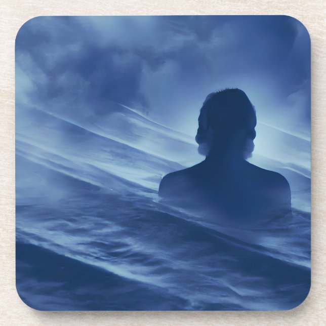 Face it Alone Beverage Coaster (Front)