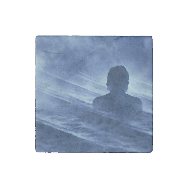 Face it Alone Stone Magnet (Front)