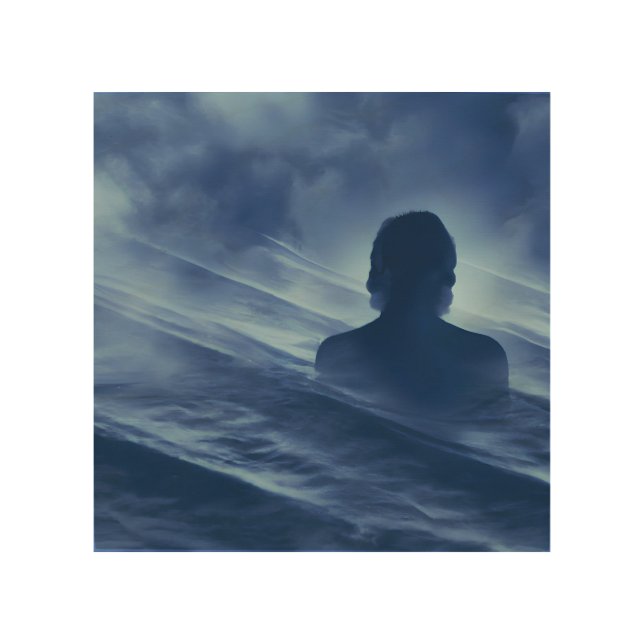 Face it Alone Wood Wall Art (Front)