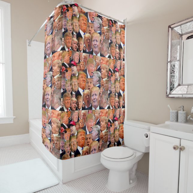 Face it, he's president shower curtain (In Situ)