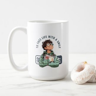 Face life with a smile | 15# Classic Mug