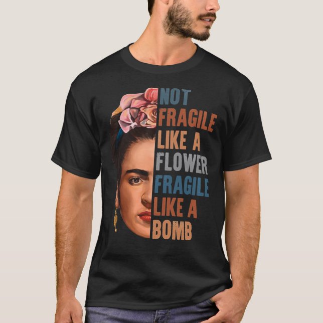 face like a flower Frida Kahlo painter art for fan T-Shirt (Front)