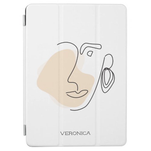  Face Line Art Modern Minimalist Contemporary iPad Air Cover