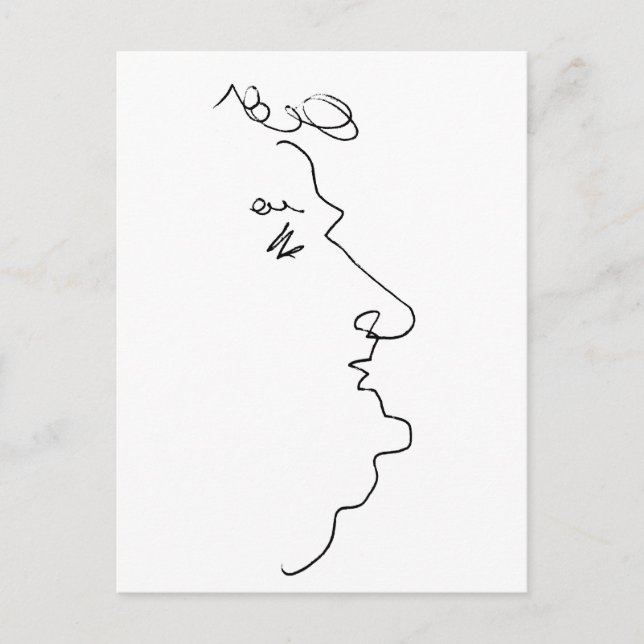 Face Line Postcard (Front)