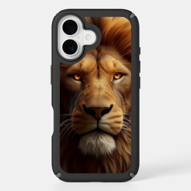 Face lion iPhone 16 case (Front)