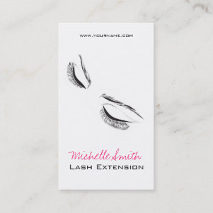 Face long lashes Lash Extension business card