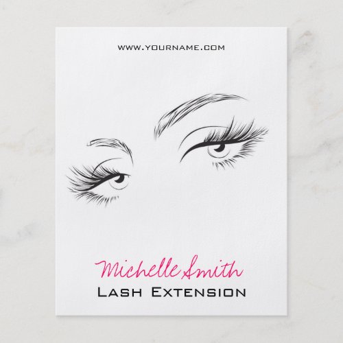 Face long lashes Lash Extension Flyer