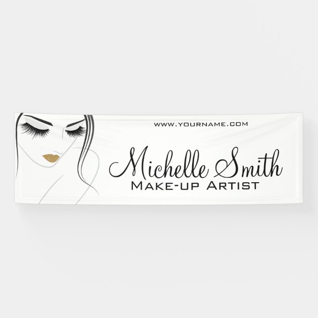 Face long lashes Lash Extensions Banner (Horizontal)