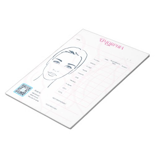 Face Map Tear_Away Note Pad