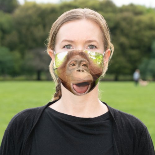 Face Mask Big Smile Orangutan