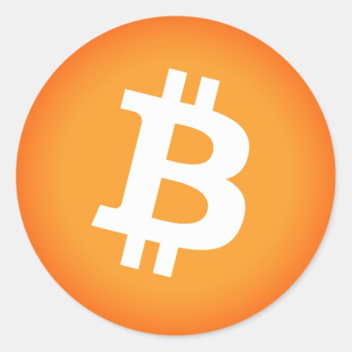 Face Mask BTC  Classic Round Sticker