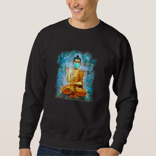 Face Mask Buddha Monk Buddha Mouth Guard Mask Sweatshirt
