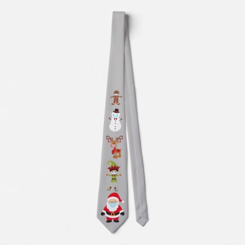 Face Mask Christmas Covid Santa Reindeer Neck Tie