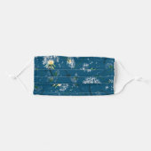 Face Mask Dandelion, pustard blue (Front, Folded)