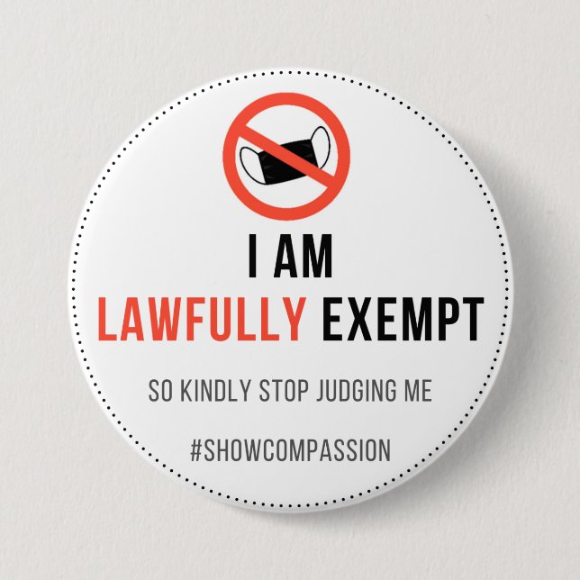 Face Mask Exept Badge Button (Front)