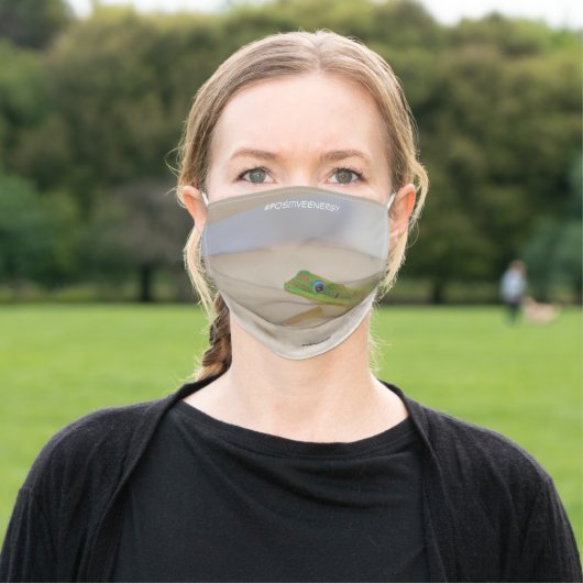 Face mask featuring Gecko (Outside)