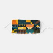 Face Mask Geometric Shapes Modern Math Pattern (Front, Folded)