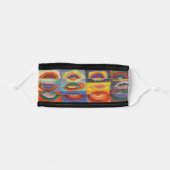 Face Mask - Kandinsky artist circles design (Front, Folded)