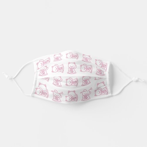 Face Mask _ Maneki_neko Cat Pink