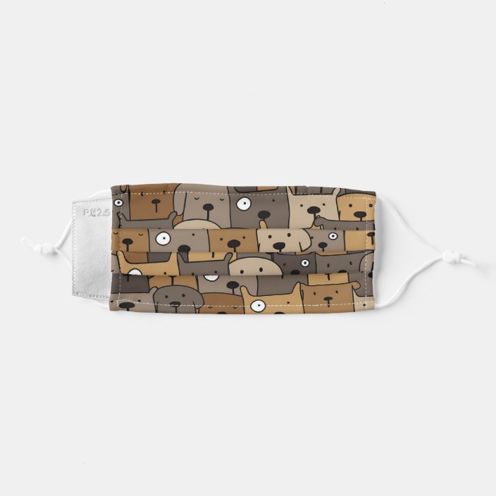 Face Mask Puppy Dog Cute Pet Animal Anime | Zazzle.com