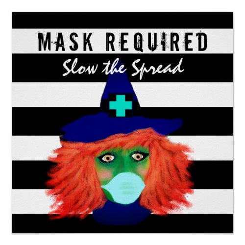 Face Mask Required Halloween Covid 19 Sign