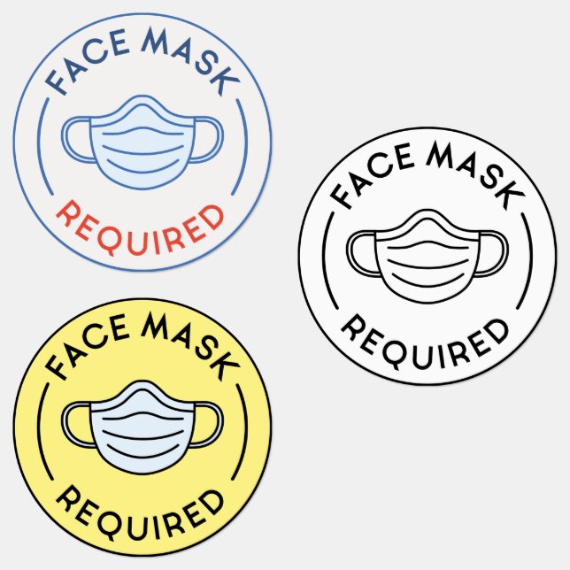 Face Mask Required Labels (Group)