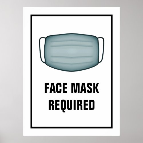 Face Mask Required Poster