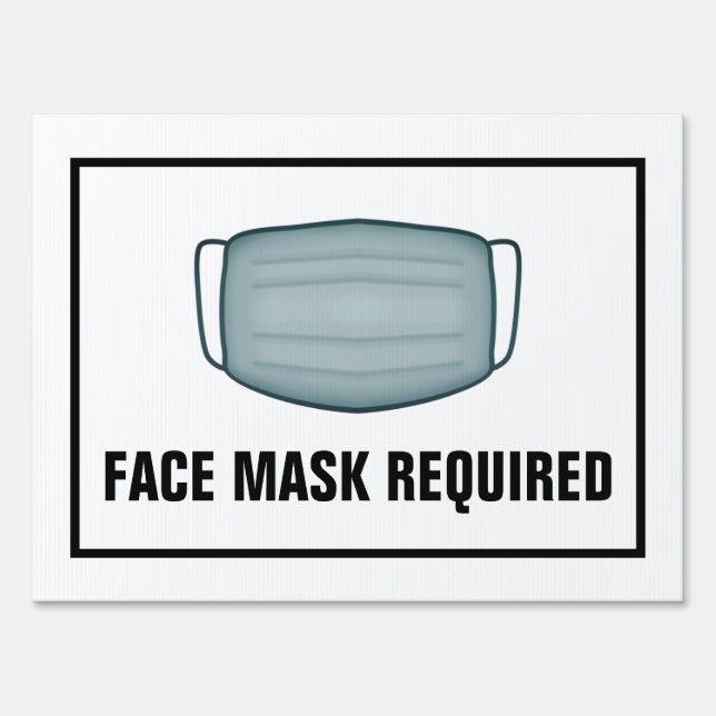 Face Mask Required Sign (Front)