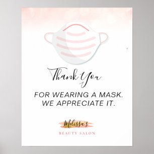 face mask requirement business safety poster