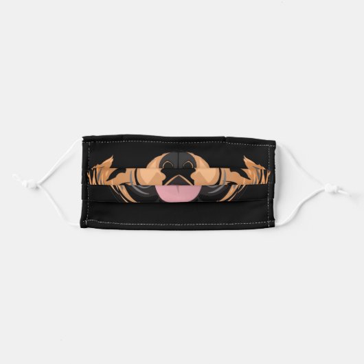 Face Mask Rottweiler Face Mask (Front, Folded)