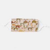 Face Mask Safari Camel Africa Exotic Adventure (Front, Folded)