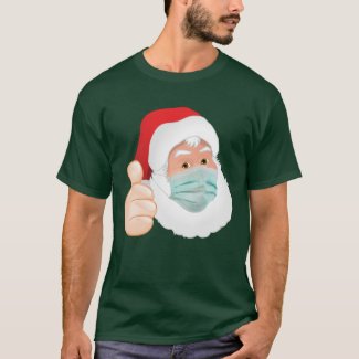 Face Mask Santa Claus with Thumbs Up, ZSD T-Shirt by Sandyspider