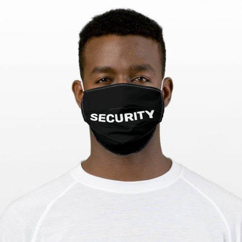 Face Mask That Says Security