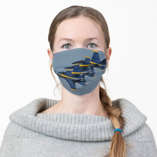Face Mask Us Navy Blue Angels (Worn)