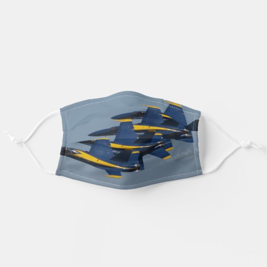 Face Mask Us Navy Blue Angels (Front, Unfolded)
