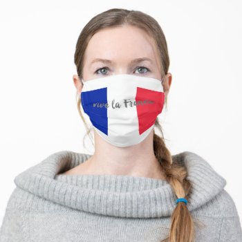 Face Mask "vive La France" by shirts4girls at Zazzle