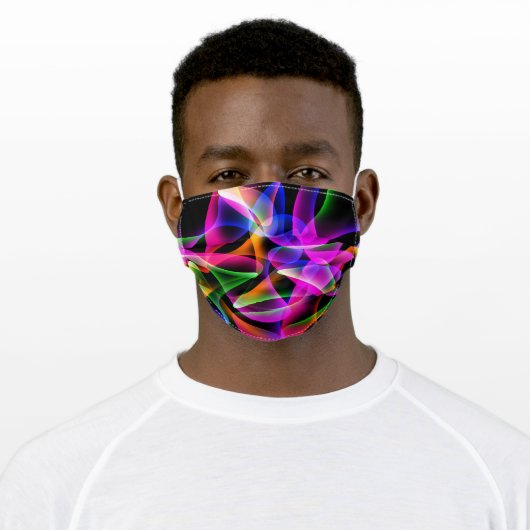 Face mask with colorful desing (Worn)